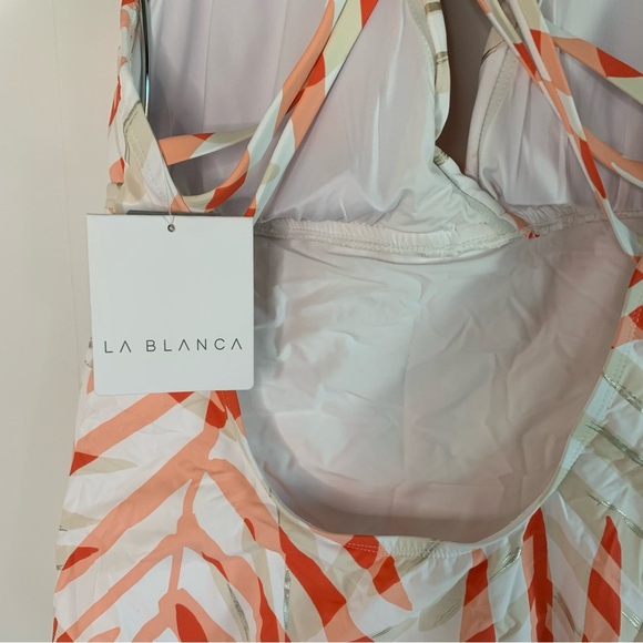 La Blanca Vista Mirage Multi Strap Cross Back One Piece - Picture 8 of 11